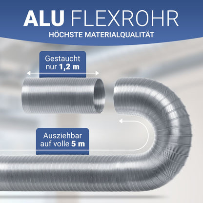 Aluflexrohr (Luftschlauch) Ø150mm 3m/5m