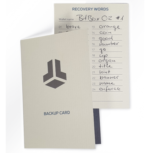 📝 Backup Card